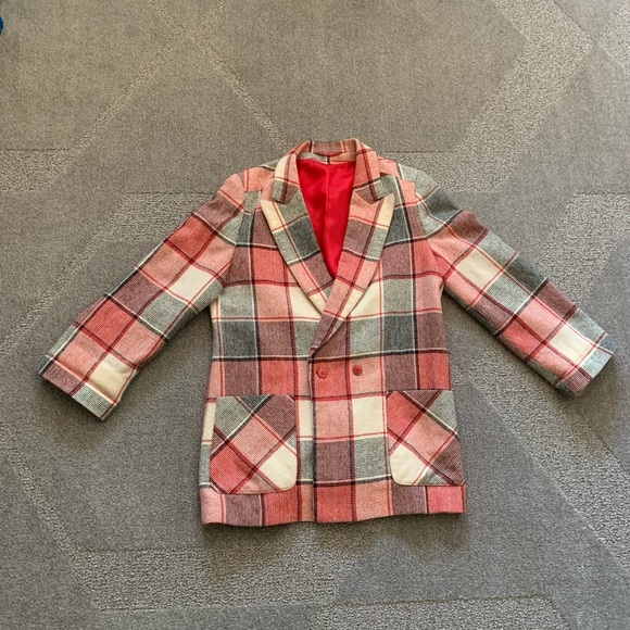 Vintage Via Veneto Oversized Checked Blazer - Picture 6 of 14